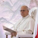 UNPRECEDENTED: Trump Torches American Pope Publicly Pope seated in a ceremonial chair with flags in the background