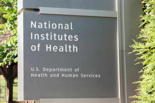 National Institutes of Health sign in outdoor setting