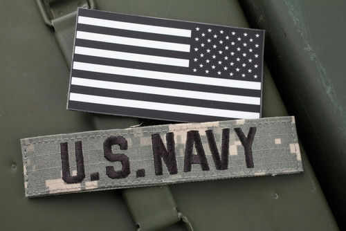 us-navy2344501069 US Navy patch and black and white flag