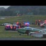 Runway Mayhem: Copter And Cessna Down Emergency responders were dispatched to an aircraft crash involving State Police helicopter at Carli