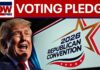 FULL: Trump leads voting pledge in GOP convention's closing remarks