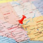 Wealth Grab Backlash – California On Edge Red pushpin on a map marking southern Nevada and nearby states