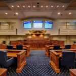 Data Games at CDC? Nominee Vows Audit Courtroom interior with wooden benches and judge's bench