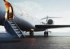 Bolsonaro Bolt: Visas Greenlit Fast Private jet on tarmac with open door and boarding stairs